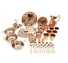 Copper Dinner Set Stylish